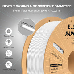RAPID PLA Plus Filament 1.75mm White 10KG